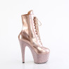 Pleaser BEJEWELED-1020-7 Rose Gold Hologram Patent Stra