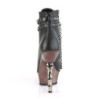 Demonia MUERTO-1001 Black Vegan Leather Pewter Chrome