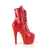 Pleaser BEJEWELED-1020-7 Red Hologram Patent Strass