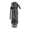 Demonia MUERTO-1030 Black Vegan Leather Pewter Chrome