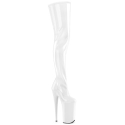 Pleaser BEYOND-4000 White Patent Sale Women