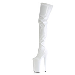 Pleaser BEYOND-4000 White Patent Sale Women