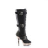 Demonia MUERTO-2028 Black Vegan Platform Knee High Boots