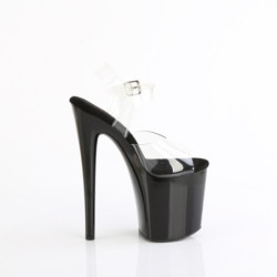 Pleaser NAUGHTY-808 Black Exotic Pole Dance High Heels