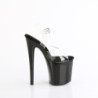Pleaser NAUGHTY-808 Black Exotic Pole Dance High Heels
