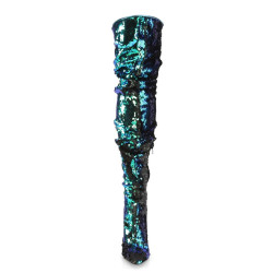 Pleaser COURTLY-3011 Green Sequins Thigh High Boots