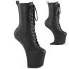 Pleaser CRAZE-1040 Black Vegan Leather Ankle Boots