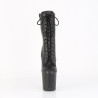 Pleaser CRAZE-1040 Black Vegan Leather Ankle Boots