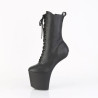 Pleaser CRAZE-1040 Black Vegan Leather Ankle Boots