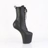 Pleaser CRAZE-1040 Black Vegan Leather Ankle Boots