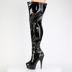 Pleaser DELIGHT-3000WCF Wide Calf Over The Knee Boots