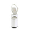 Pleaser NAUGHTY-809 White Exotic Pole Dance High Heels