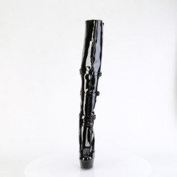 Pleaser DELIGHT-3018 Platform Overknee Buckle Boots