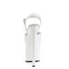 Pleaser NAUGHTY-809 White Exotic Pole Dance High Heels
