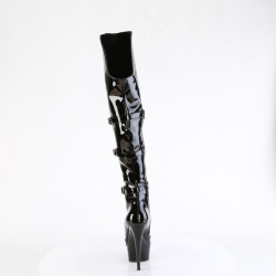 Pleaser DELIGHT-3018 Platform Overknee Buckle Boots
