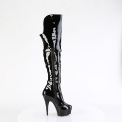 Pleaser DELIGHT-3018 Platform Overknee Buckle Boots