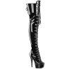 Pleaser DELIGHT-3022 Black Patent Sale Women