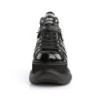 Demonia NEPTUNE-100 Black Glitter Platform Men Boots