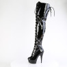 Pleaser DELIGHT-3022 Black Patent Sale Women