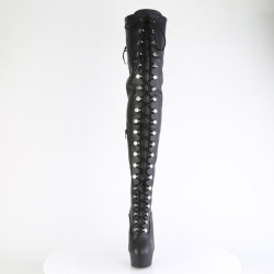 Pleaser DELIGHT-3022 Black Vegan Leather Sale Women