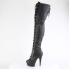 Pleaser DELIGHT-3022 Black Vegan Leather Sale Women