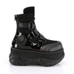 Demonia NEPTUNE-126 Black Vegan Platform Men Boots