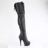 Pleaser DELIGHT-3022 Black Vegan Leather Sale Women