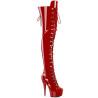 Pleaser DELIGHT-3022 Red Patent Sale Women