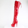 Pleaser DELIGHT-3022 Red Patent Sale Women