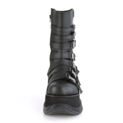 Demonia NEPTUNE-210 Black Vegan Platform Men Boots