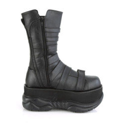 Demonia NEPTUNE-210 Black Vegan Platform Men Boots
