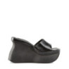 Demonia PACE-01 Black Vegan Platform Wedge Mules Women
