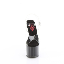Pleaser PASSION-708 Black Platform High Heeled Shoes