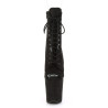 Pleaser FLAMINGO-1021FS Black Vegan Suede Ankle Boots