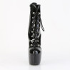 Pleaser JUBILANT-1014 Black Patent Women Ankle Boots