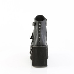Demonia KERA-68 Black Vegan Platform Ankle Boots Women