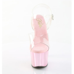 Pleaser SKY-308CHRS Rose Chrome Platform High Heels