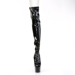 Pleaser ADORE-3011 Patent Peep Toe Overknee Boots