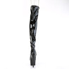 Pleaser ADORE-3011 Patent Peep Toe Overknee Boots