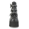 Demonia ASHES-55 Black Vegan Platform Women Boots
