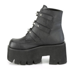 Demonia ASHES-55 Black Vegan Platform Women Boots