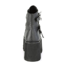 Demonia ASHES-55 Black Vegan Platform Women Boots