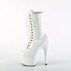 Pleaser ADORE-1040TT Blush White Patent Sale Women