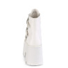 Demonia ASHES-55 White Vegan Platform Women Boots