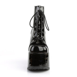 Demonia CAMEL-203 Black Patent Chunky Platform Boots