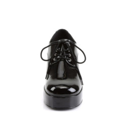 Funtasma PIMP-02 Black Patent 70s Disco Shoes Men