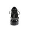 Funtasma PIMP-02 Black Patent 70s Disco Shoes Men