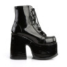 Demonia CAMEL-203 Black Patent Chunky Platform Boots