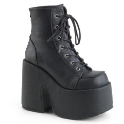 Demonia CAMEL-203 Black Vegan Chunky Platform Boots