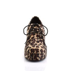 Funtasma PIMP-02 Cheetah Fur 70s Disco Shoes Men
